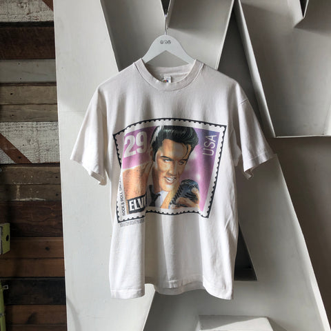 90's Elvis Stamp Tee - Large
