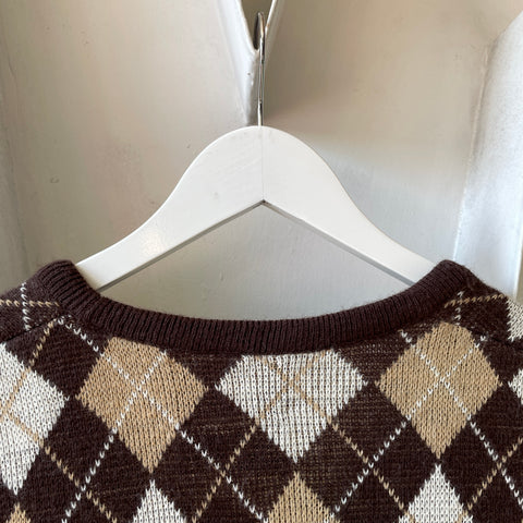 70’s Argyle Sweater Vest - Medium