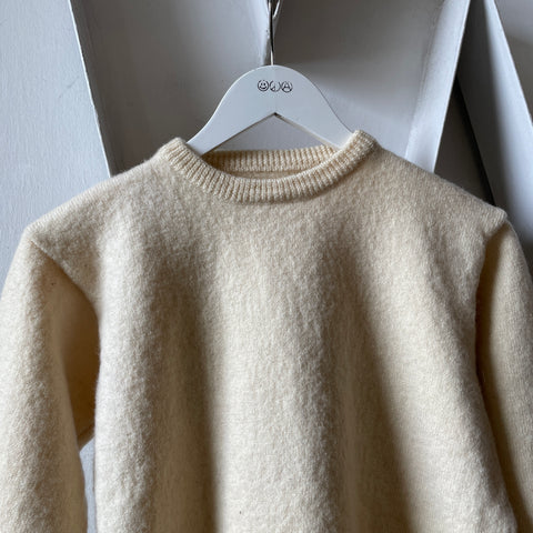 70’s Cream Wool Sweater - Small