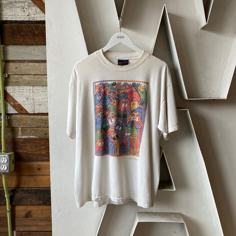 80's Cat Burch shirt - XL