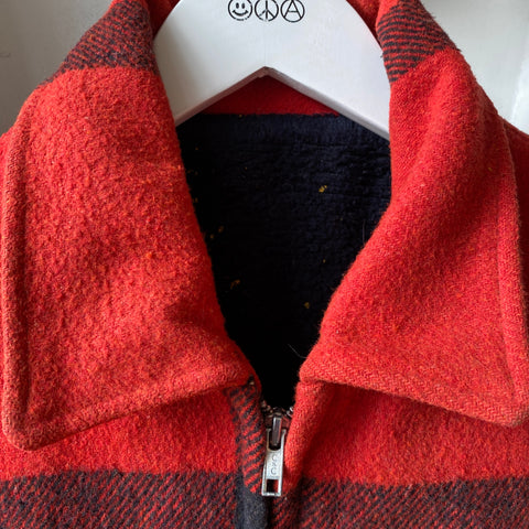 60's Zippered Flannel - Large