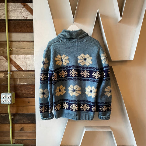 60’s Winter Wool Cowichan Sweater - Large