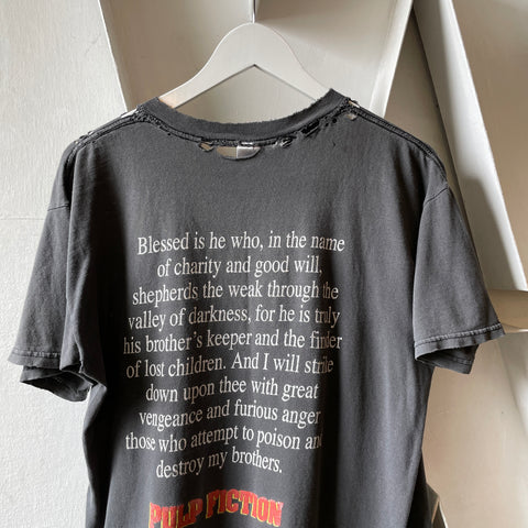 Y2K Thrashed Pulp Fiction Tee - Medium