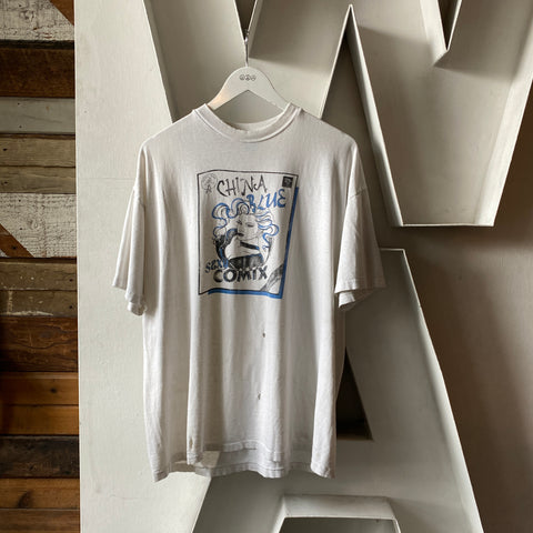 90's China Blue Tee - XL