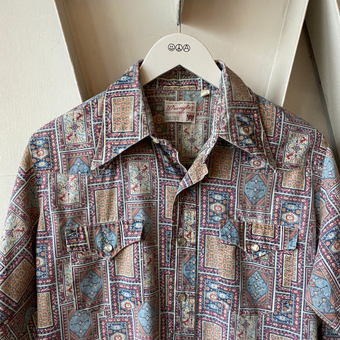 80's Wrangler Patterned Shirt - Large