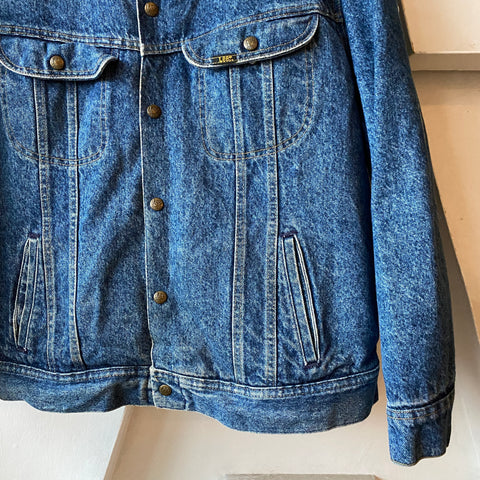 80's Lee Sherpa Denim Jacket - XL