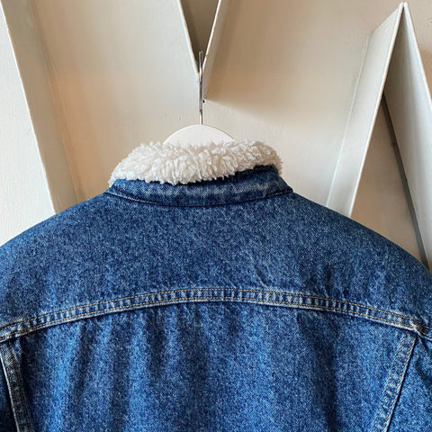 80's Lee Sherpa Denim Jacket - XL