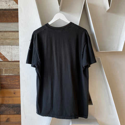 90's Black Pocket Tee - XXL