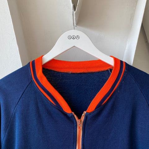 70's Zip Up Sweatshirt - Large