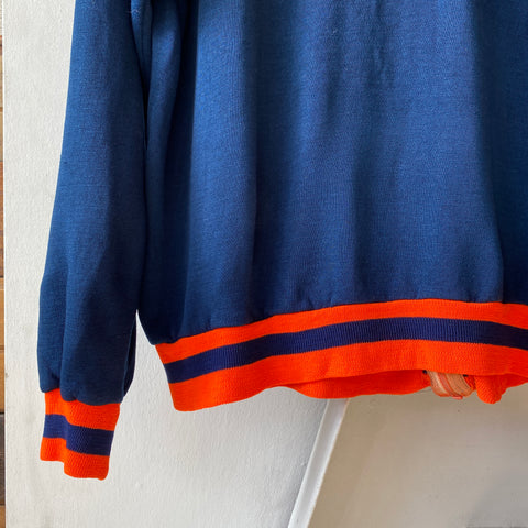 70's Zip Up Sweatshirt - Large