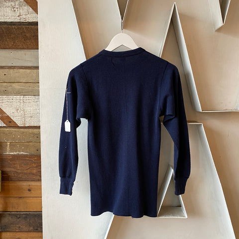 80's Blue Hanes Thermal - Large
