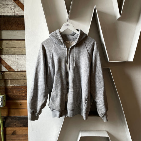 70’s Euro Thermal Zip Hoodie - Large