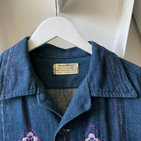 80’s Embroidered Mexican Chore Coat - Medium