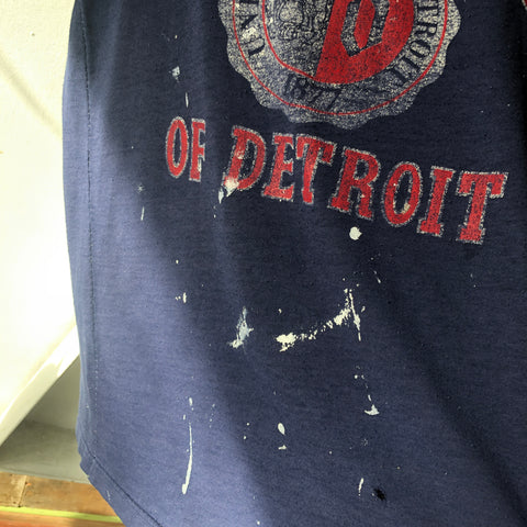 Mangled Paper Thin University of Detroit Tee - XL