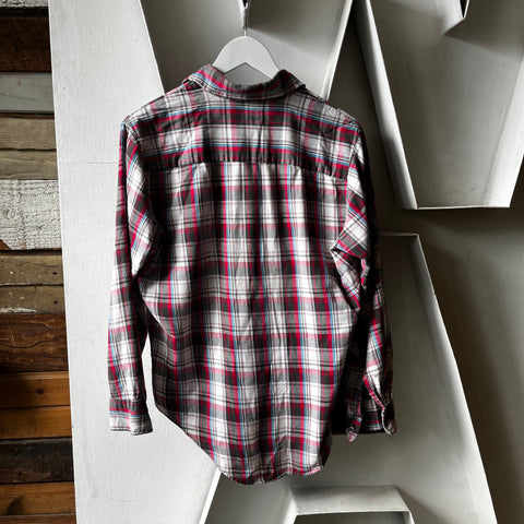 80’s Kingsport Cotton Flannel Shirt - Medium