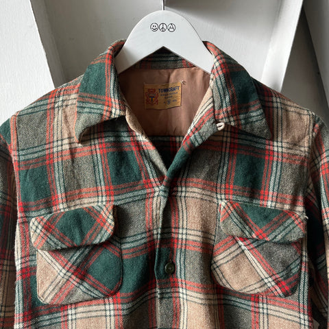 50’s Cropped Loop Collar Towncraft Shirt - Small