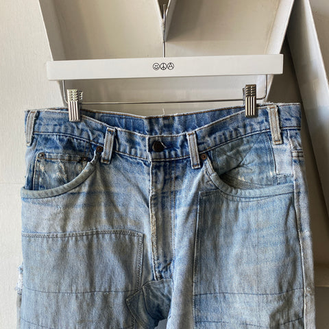 80's Levi's Patchwork Denim - 34” x 32”