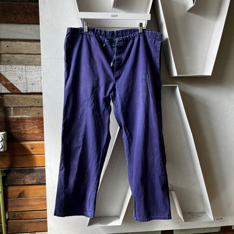 70's Faded HBT French Work Pants - 38” x 27.5”