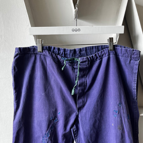 70's Faded HBT French Work Pants - 38” x 27.5”