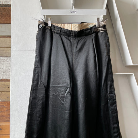 30’s Satin Cropped Buckle Back Trousers - 28” x 19”