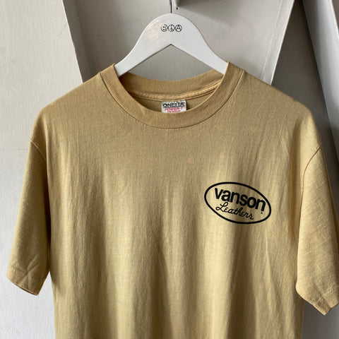 90's Vanson Leather Tee - Medium