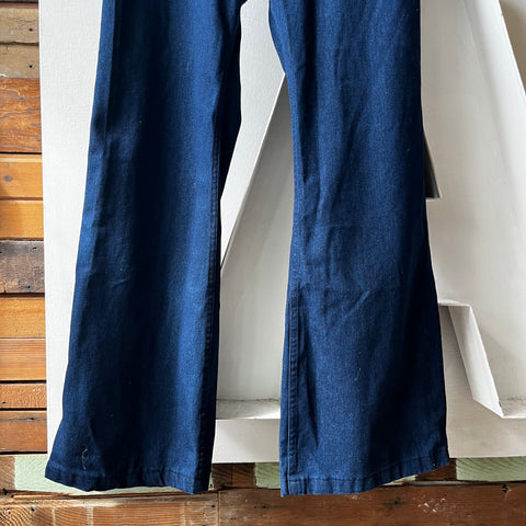 80’s Sailor Denim Dungarees - 32” x 34”