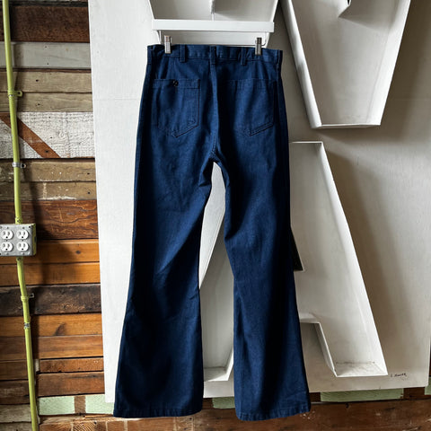 80’s Sailor Denim Dungarees - 32” x 34”