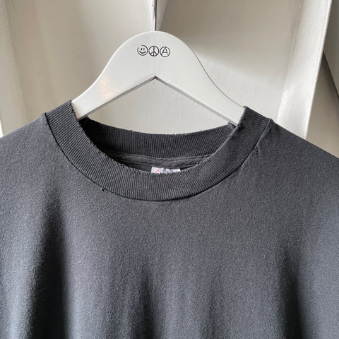 90’s Blank Black Tee - XXL