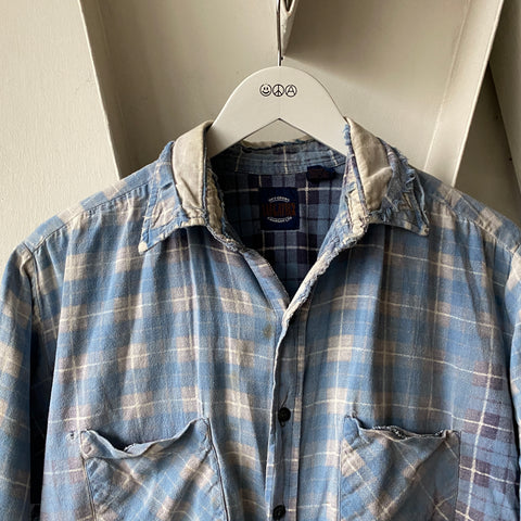 80's Thrashed Cotton Flannel - Large