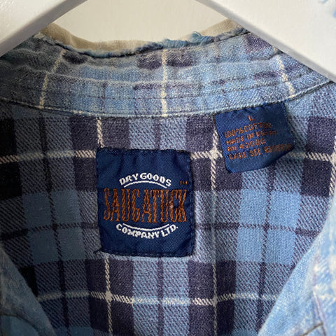 80's Thrashed Cotton Flannel - Large
