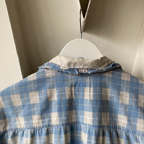 80's Thrashed Cotton Flannel - Large