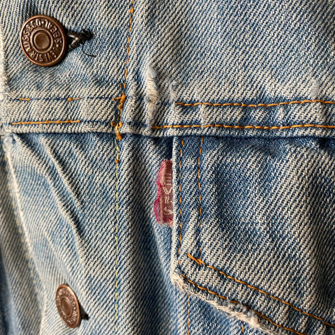 60's Levi’s Light Wash Big E Trucker - Large