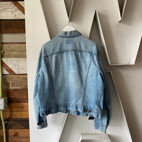 60's Levi’s Light Wash Big E Trucker - Large