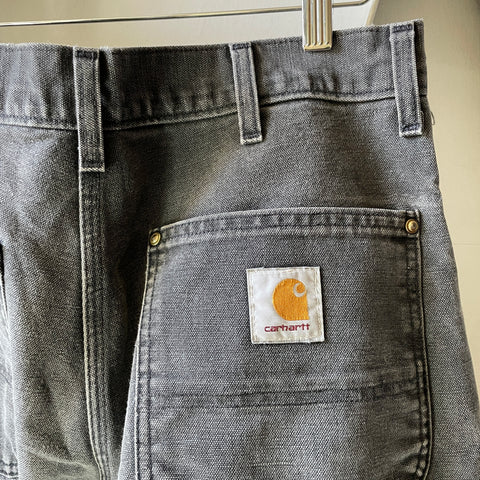 90’s Carhartt Faded Black Dungarees - 33” x 27”