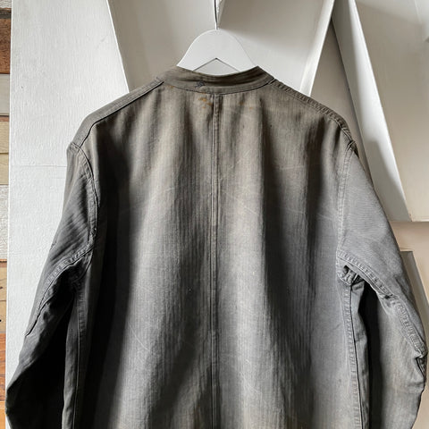 50’s Faded Black HBT French Chore Coat - XL