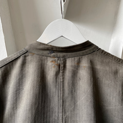 50’s Faded Black HBT French Chore Coat - XL