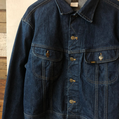 80's Dark Lee Rider Jacket - XL