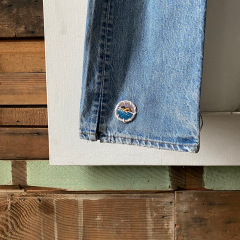 80's Patched Levi's 501 - 33” x 32.5”