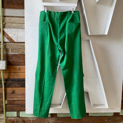 50’s Pleated Cotton Trousers - 33” x 32”