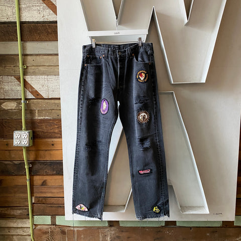 90's Patched Levi’s 501 - 32” x 31”