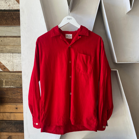 50's Red Corduroy Shirt - Large