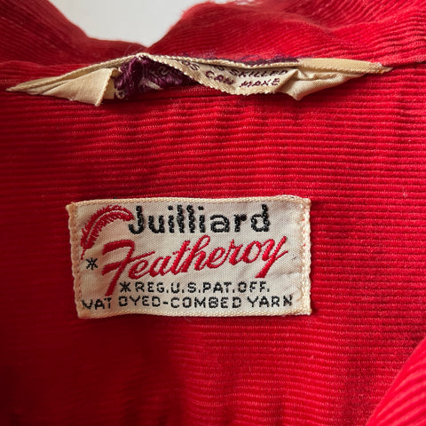 50’s Stradivari Corduroy Loop Collar - Medium