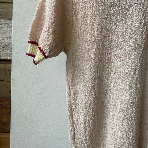 60’s Silk Blend Boucle Polo - Small