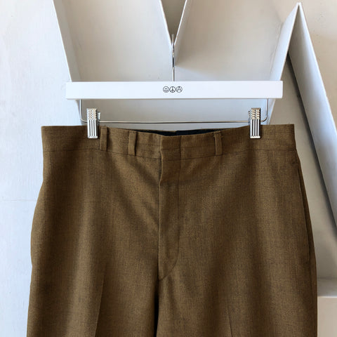 70's Hagggar Brown Trousers - 34” x 30”
