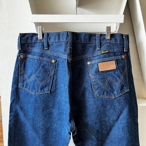 80’s Unwashed Wrangler Denim - 35” x 31”