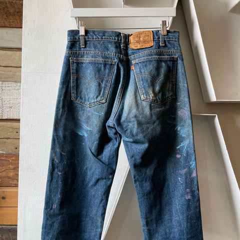 90’s Orange Tab Levi’s Painted 505 - 30” x 31”