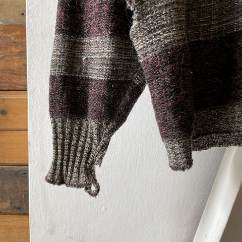60’s Boat Neck Grunge Sweater - Large