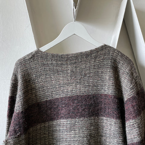 60’s Boat Neck Grunge Sweater - Large