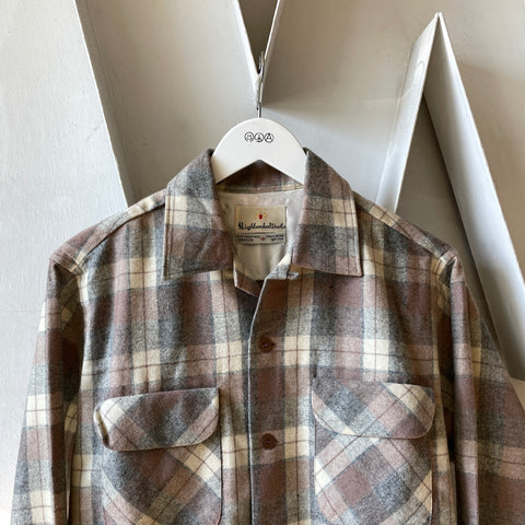 60’s Pastel Flannel Loop Collar - Large