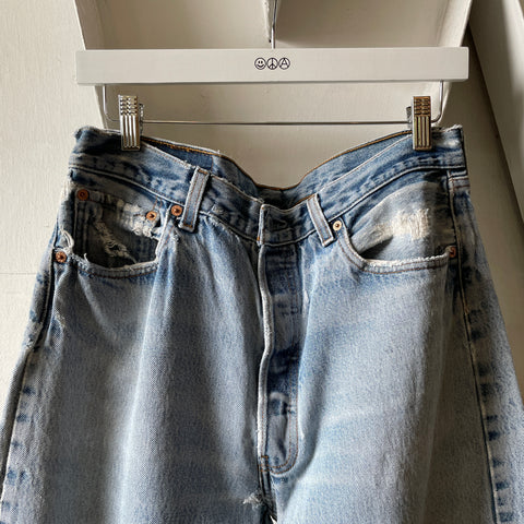 90’s Levi’s Thrashed 501 - 32” x 33”